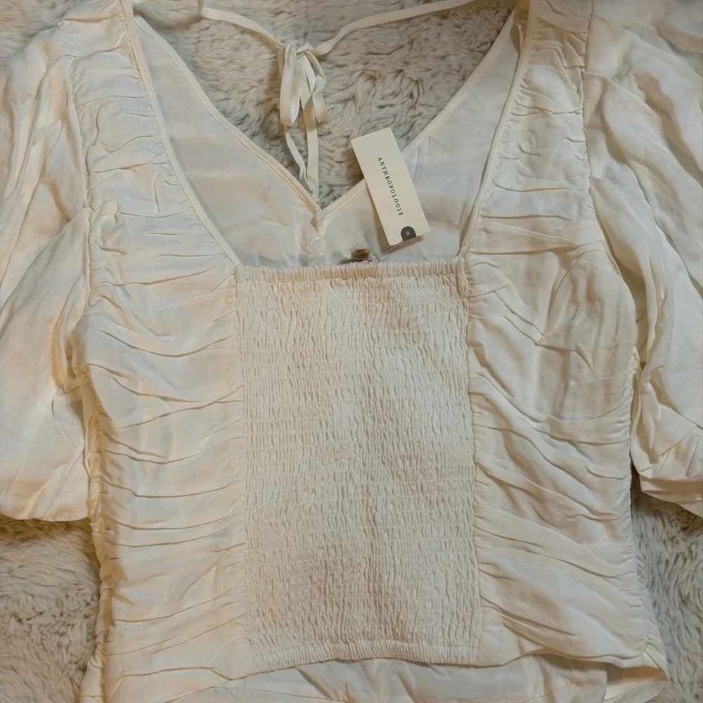 Anthropologie chic cream